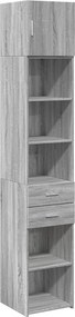 vidaXL Ντουλάπι Αποθήκευσης Στενό Δρυς 40x42,5x225 εκ. Επεξεργ. Ξύλο