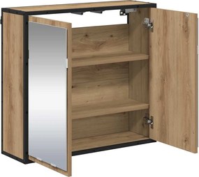 vidaXL Ράφι Τοίχου με ράφι Επιτοίχιο Artisan Oak 65 x 20 x 60 εκ