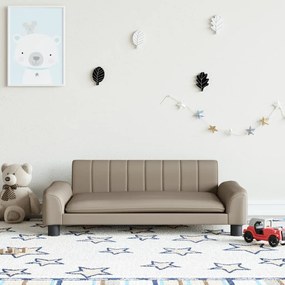 vidaXL Καναπές Παιδικός Καπουτσίνο 90x53x30 εκ. από Συνθετικό Δέρμα