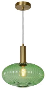 Φωτιστικό Κρεμαστό Lucide 45386-30-33 MALOTO Πράσινο (Green)|Χρυσό Χρώμα (Gold Coloured)