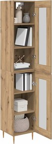 vidaXL Highboard 2 pcs Artisan Oak 34,5 x 34 x 180 εκ.
