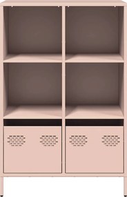 vidaXL Ντουλάπα Ροζ 68x39x103,5 εκ. από Χάλυβα