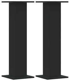 vidaXL Βάσεις Ηχείων 2 Τεμ. Μαύρες 30x30x95 εκ. Επεξ. ΞύλοΞύλο δρυός