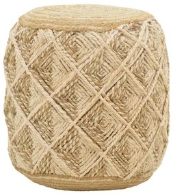 Stool Yton Inart beige 100% jute 40x40x40cm 40x40x40 εκ.