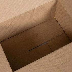 vidaXL Πτυσσόμενο Κουτί 50 pcs Καφέ 35 x 24 x 15 εκ. Χαρτόνι