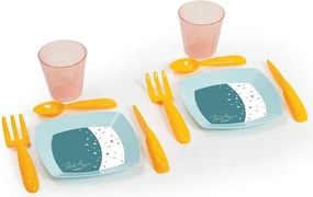 Τραπέζι με 2 καρέκλες Ecoiffier Πλαστική ύλη Πολύχρωμο (13 Τεμάχια)