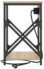 vidaXL Κομοδίνο Sonoma Δρυς 41 x 31 x 51 εκ. Επεξεργασμένο ξύλο