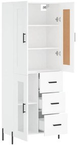 vidaXL Ντουλάπι Λευκό 69,5x34x180 εκ. από Επεξεργασμένο Ξύλο