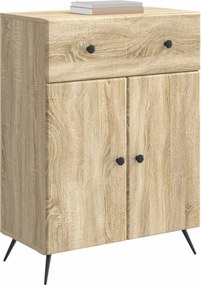 vidaXL Πλαϊνό γραφείο Sonoma Δρυς 66 x 34,5 x 90 εκ Επεξεργασμένο Ξύλο