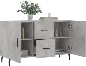 vidaXL Ντουλάπι Γκρι Σκυροδέματος 100 x 36 x 60 εκ. Επεξεργασμένο Ξύλο