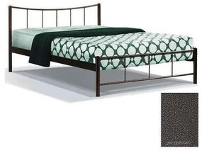 Κρεβάτι 8214 για στρώμα 100χ200 μονό Γκρί  - Ασημί Σφυρήλατο