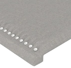 vidaXL Κεφαλάρια Κρεβατιού 4 τεμ. Αν. Γκρι 90x5x78/88 εκ. Υφασμάτινο