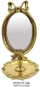 Καθρέπτης Επιτραπέζιος 15.3x15.3x25cm LF23117-12A - Oriana Ferelli®