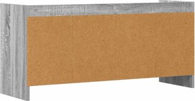 vidaXL Ντουλάπι TV 100 x 33 x 47 εκ Γκρι Sonoma Επεξεργασμένο Ξύλο