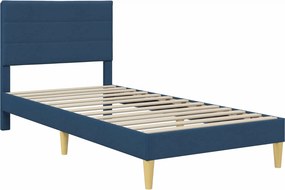 vidaXL Σκελετός Κρεβατιού Μπλε 90 x 190 cm Πολυεστέρας