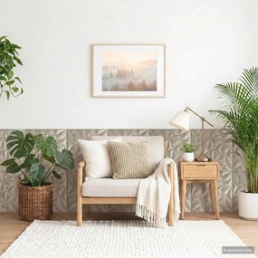 VidaXL Πάνελ τοίχου 12 τμχ. 50 x 50 cm Αμέθυστος Μπετόν Φελιζόλ XPS