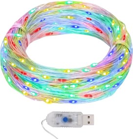 vidaXL Φωτάκια Ψείρες LED Πολύχρωμα 40 μ. 400 LED με 8 Λειτουργίες