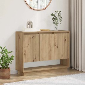 vidaXL Πλαϊνό γραφείο artisan δρυς 97 x 29 x 75 εκ. Επεξεργασμένο ξύλο