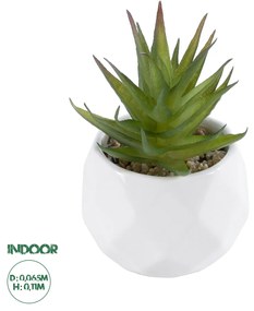 GloboStar® Artificial Garden SUCCULENT ALOE 20982 Διακοσμητικό Φυτό Παχύφυτο Αλόη Υ11cm