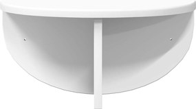 vidaXL Ράφι Τοίχου Επιτοίχιο Λευκό 38 x 19 x 19 εκ Επεξεργασμένο ξύλο