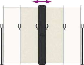 vidaXL Σκίαστρο Πλαϊνό Συρόμενο Κρεμ 180 x 1200 εκ.