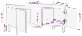 ΤΡΑΠΕΖΑΚΙ ΣΑΛΟΝΙΟΥ ΜΑΥΡΟ 80X50X40 ΕΚ. ΕΠΕΞΕΡΓΑΣΜΕΝΟ ΞΥΛΟ 4017653