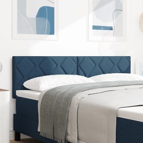 vidaXL Κεφαλάρι με Σχέδιο Διαμαντιών Μπλε 160 εκ. Ύφασμα