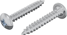 vidaXL Ξυλοβίδες 2 pcs Ασημί M4 x 25 mm Ατσάλι