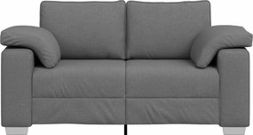 vidaXL Διθέσιος καναπές Σκούρο Γκρι 160 cm ύφασμα