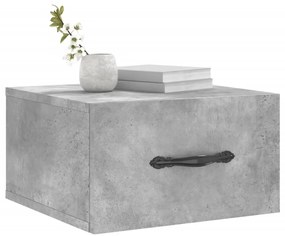 vidaXL Κομοδίνο Επιτοίχιο Γκρι Σκυροδέματος 35 x 35 x 20 εκ.