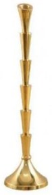 Κηροπήγιο Single 014.CH6266 39cm Gold Αλουμίνιο