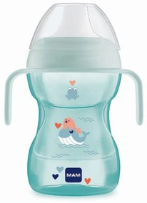 Ποτηράκι Με Χερούλια Fun to Drink Cup Better Together 461B 270ml 8+ Μηνών Blue Mam 270ml Σιλικόνη,Πλαστικό