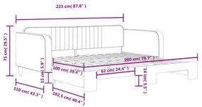 ΚΑΝΑΠΕΣ ΚΡΕΒΑΤΙ ΣΥΡΟΜΕΝΟΣ ΑΝ. ΓΚΡΙ 100 X 200 ΕΚ. ΒΕΛΟΥΔΙΝΟΣ 3197070