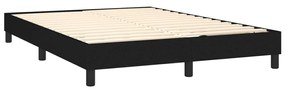 ΚΡΕΒΑΤΙ BOXSPRING ΜΕ ΣΤΡΩΜΑ &amp; LED ΜΑΥΡΟ 140X200 ΕΚ. ΥΦΑΣΜΑΤΙΝΟ 3133319