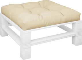 vidaXL Μαξιλάρι Παλέτας Μπεζ 80 x 80 x 12 εκ. Υφασμάτινο