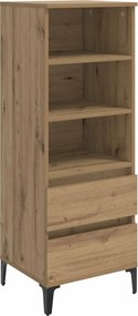 vidaXL Highboard Artisan Δρυς 40 x 36 x 110 εκ. Επεξεργασμένο Ξύλο