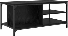 vidaXL Τραπεζάκι σαλονιού Μαύρη Οξυά 100 x 50 x 45 cm