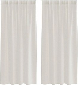 vidaXL Κουρτίνα βυσσινί 2 pcs Κρεμ 175 x 140 εκ. Πολυεστέρας