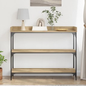 vidaXL Κονσόλα Ξύλου Artisan 100x30x80 εκ. Κατασκευασμένο ξύλο & Ατσάλι