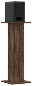 vidaXL Βάσεις Ηχείων 2 Τεμ. Καφέ Δρυς 30x30x80 εκ. Επεξεργασμένο Ξύλο
