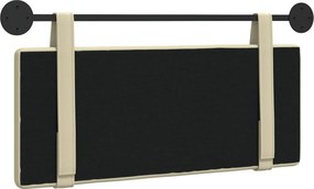 vidaXL Κρεμαστό Κεφαλάρι Επιτοίχιο Κρεμ 100 cm Τεχνητό Δέρμα