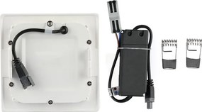 LED V-TAC Mini panel Samsung SMD 24W χωνευτό τετράγωνο 4000K Φυσικό λευκό 722