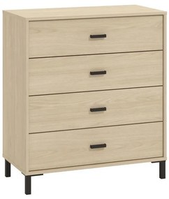 Συρταριέρα ARBELA 80 4F Light Port Oak 80x40x90εκ. 80x40x90 εκ.