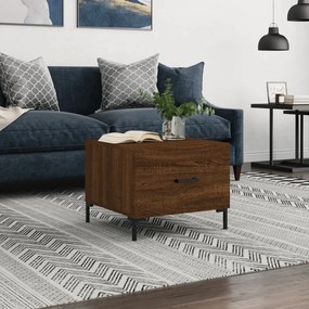 VidaXL Τραπεζάκι Σαλονιού Καφέ Δρυς 50x50x40 εκ. Επεξεργασμένο Ξύλο