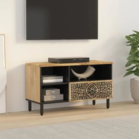 vidaXL Έπιπλο Τηλεόρασης 80 x 33 x 46 εκ. από Μασίφ Ξύλο Μάνγκο