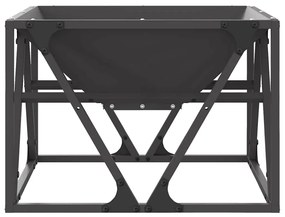 vidaXL Φωτιά Μαύρο 50 x 50 x 35 cm Κρύα έλαση από χάλυβα