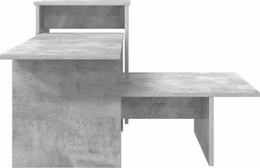 vidaXL Τραπέζι κονσόλας Σκυρόδεμα Γκρι 91,5 x 35 x 38,5 εκ