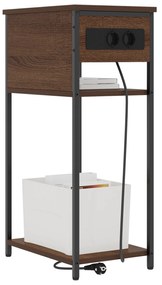 vidaXL Κομοδίνο Καφέ δρυς 41 x 28 x 76 εκ. Επεξεργασμένο ξύλο