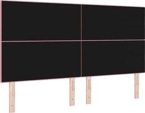 vidaXL LED κεφαλάρι με φώτα λωρίδας LED Ροζ 180 cm Πολυεστέρας