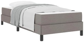 vidaXL Κρεβάτι με ελατήρια με στρώμα Taupe 80 x 200 cm ύφασμα